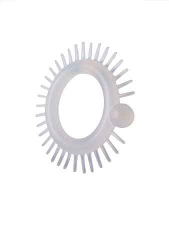 Эластичное эрекционное кольцо с шипиками и шариком